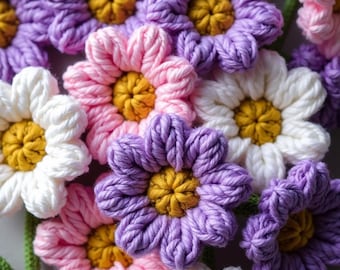 crochet pattern, flower crochet pattern, flower crochet pattern, flower crochet pattern in format pdf pattern in english
