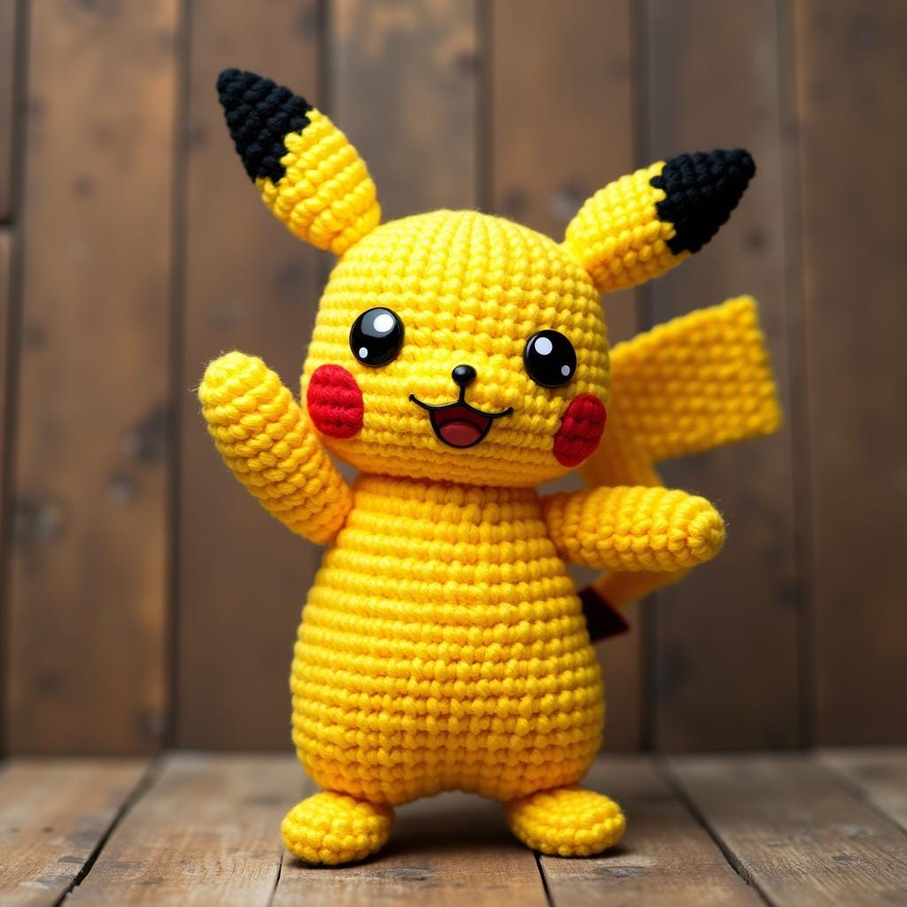 ピカチュウかぎ針編み - Etsy 日本
