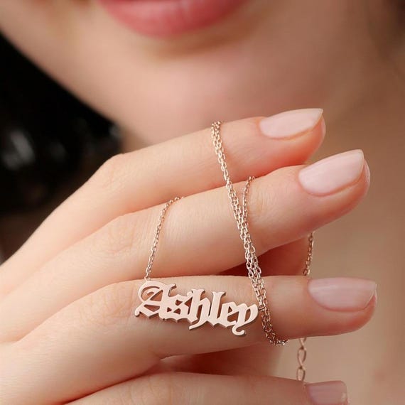 Personalized Name Necklace – 925 Sterling Silver Minimal Gift for Her
