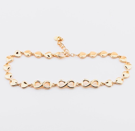 925 Sterling Silver Infinity Bracelet – Rose Gold Plated