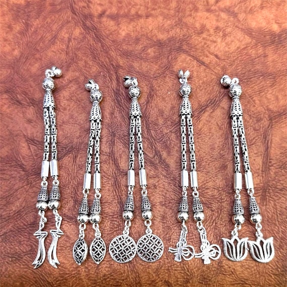 Choose Your 925 Sterling Silver Handmade Ottoman Motif Tassel Design