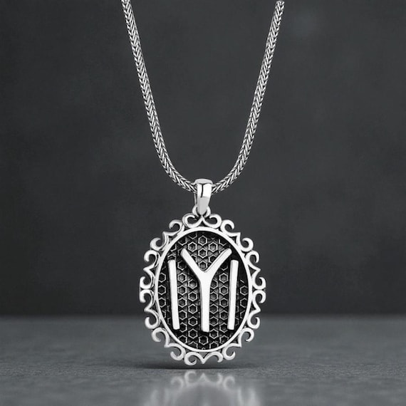 925 Sterling Silver Kayi Tribe Emblem Men’s Necklace