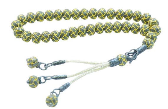 1000 Pure Silver Handmade Trabzon Kazaziye Tesbih – 22 cm