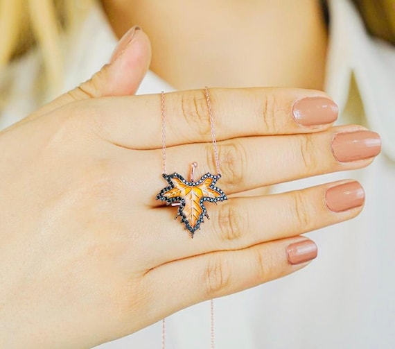 925 Sterling Silver Sycamore Branch Necklace – Nature Inspired Jewelry