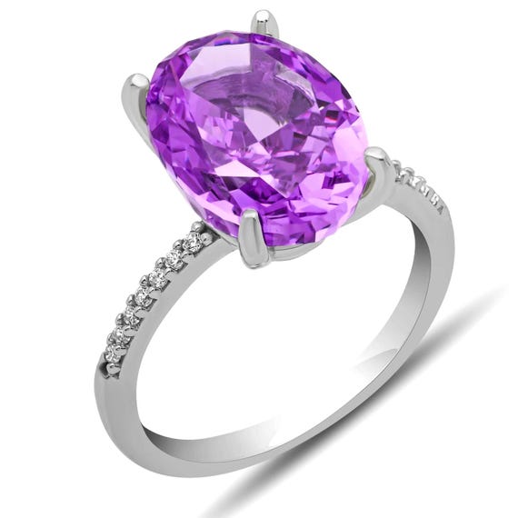 925 Silver Ice Cut Oval Zircon Women Ring