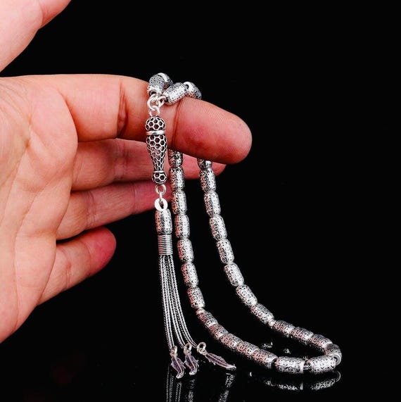 925 Sterling Silver Capsule Cut Fizyon Misbaha – Model 10