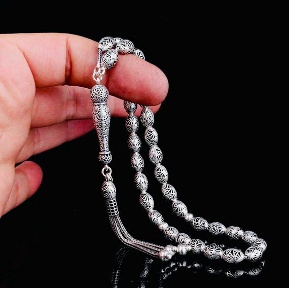 925 Sterling Silver Arpa Cut Fizyon Misbaha Model 2