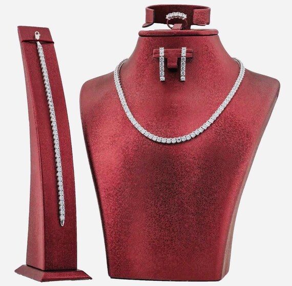 925 Sterling Silver Waterway Design Women’s Jewelry Set