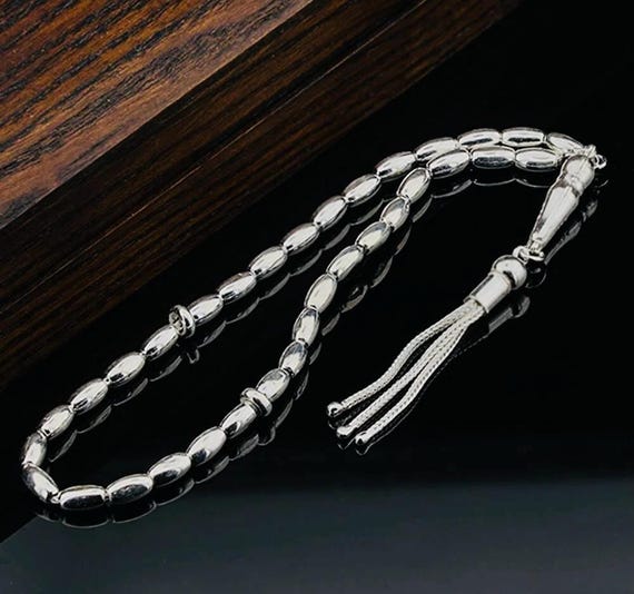 925 Sterling Silver Arpa Cut Tasbih