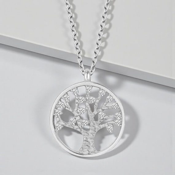 925 Sterling Silver Snowflake Necklace – Dainty Crystal Pendant
