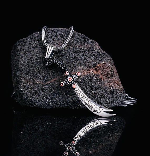 925 Sterling Silver Long Pendant Men’s Necklace – 60 cm – 11.6 g