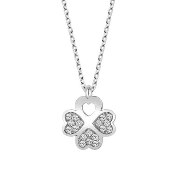 925 Sterling Silver Clover Necklace – Dainty Lucky Charm Pendant