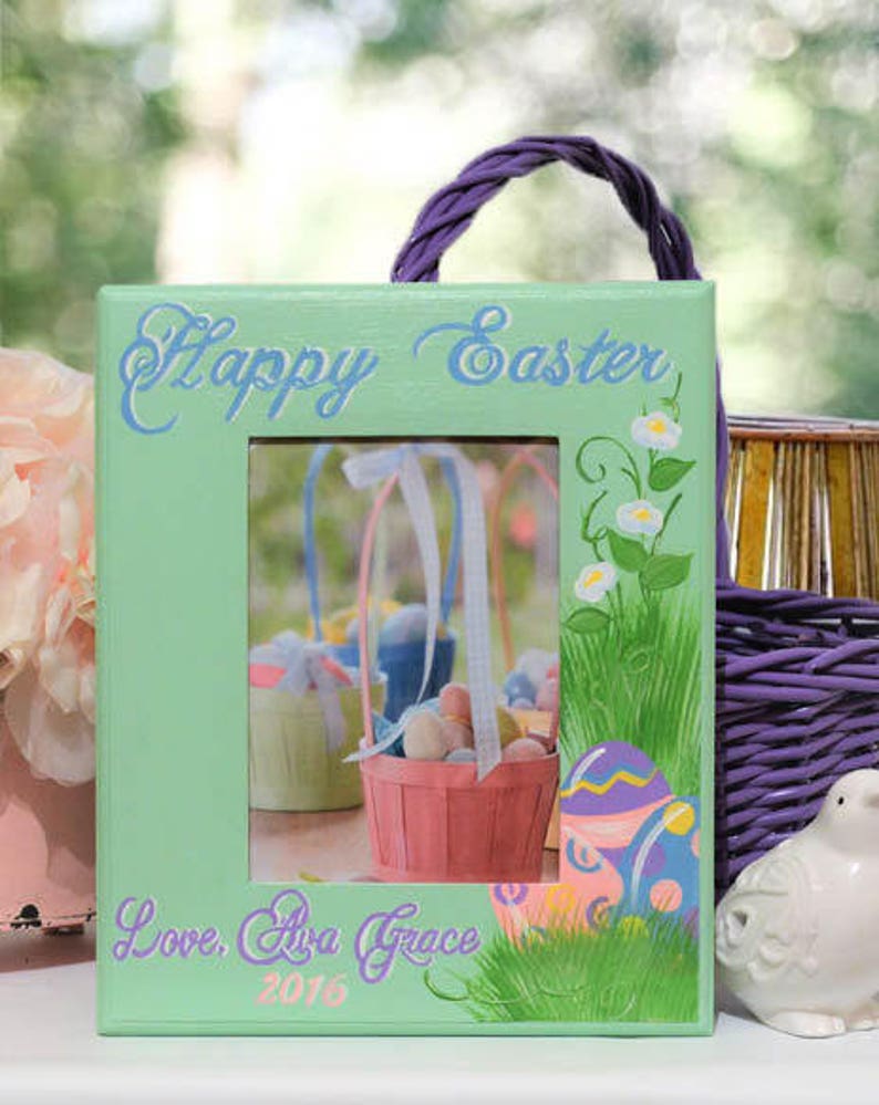 Personalized Easter Picture Frame Etsy
