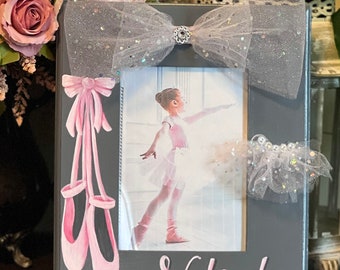 Hand Painted Personalized Ballet Dance Picture Frame