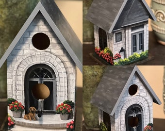 Painted to Match Your House Decorative Painted Birdhouse