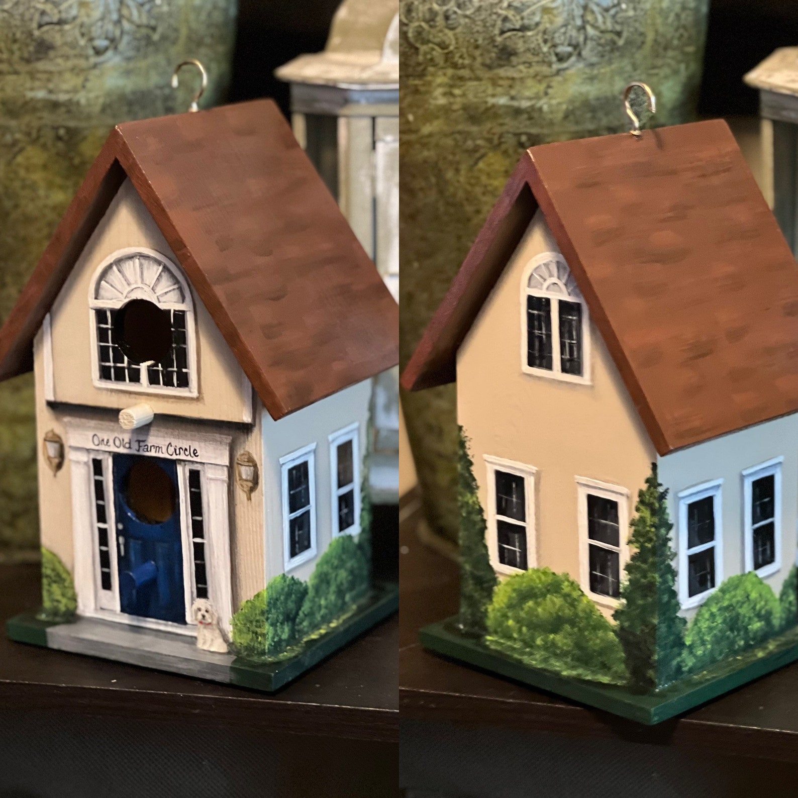 Painted to Match Your House Decorative Painted Birdhouse Etsy