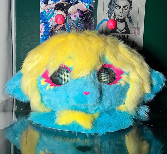 Premade Alien Fursuit Head, Furry, Fursona, Fursuit, Alien, Fur