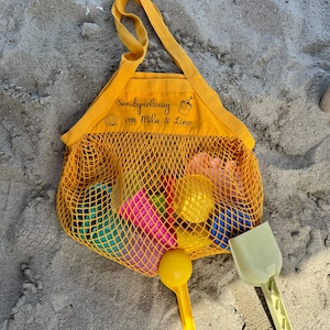 Sand toy bag children&#39;s mesh bag sand toy digging bag sandpit bag bag sandpit children&#39;s storage sand toys