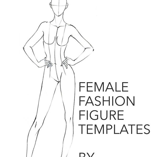 Female FASHION FIGURE TEMPLATES