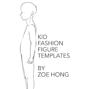 Kid FASHION FIGURE TEMPLATES