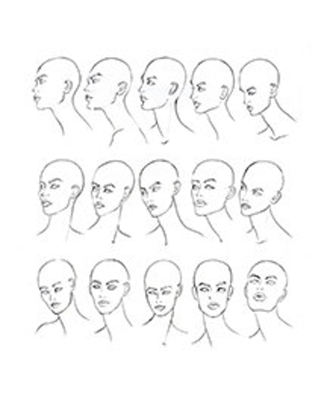 Faces Template Etsy