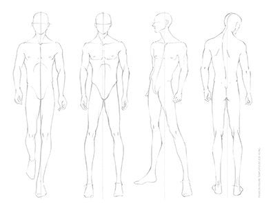 Male Croquis Free Mens Fashion Figure Templates