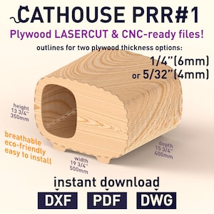 CATHOUSE PRR#1 CNC LASERCuT Plywood