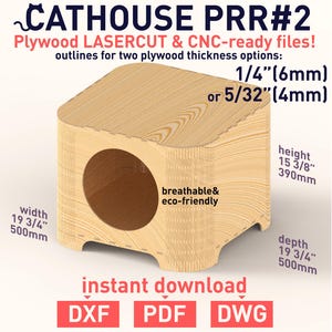 CATHOUSE PRR#2 CNC LASERCuT Plywood