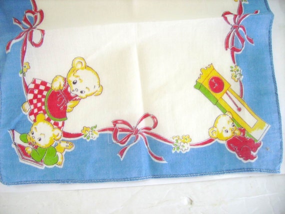 Vintage 1950s Childs Hankies(2)/Cutest Vintage Ch… - image 4