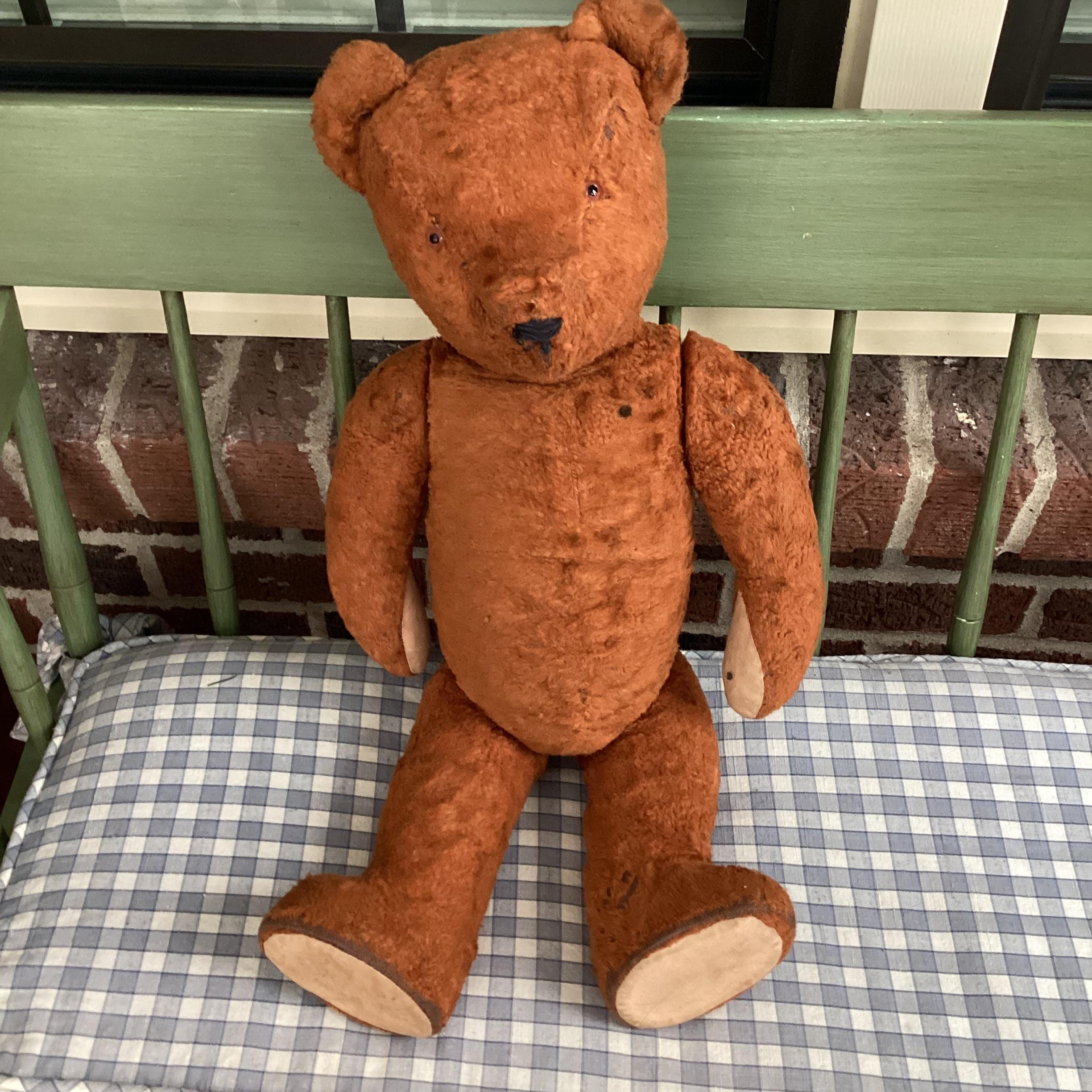 Large Antique Teddy Bear - Etsy