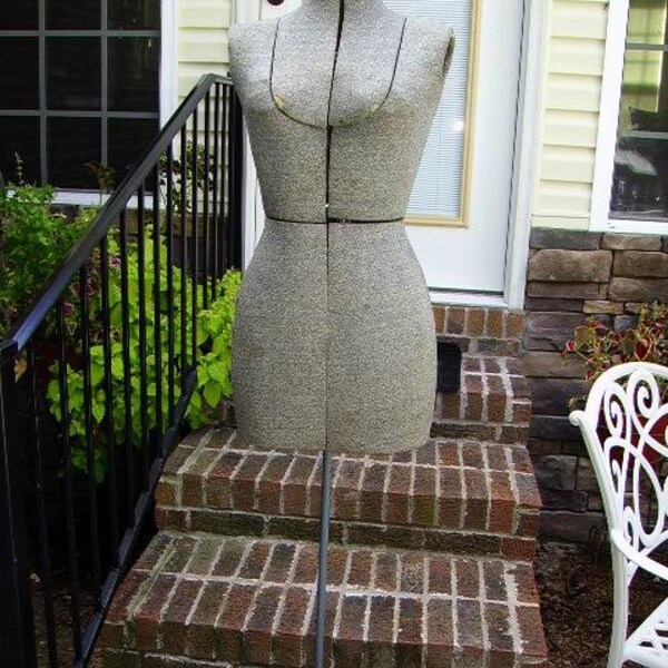 Vintage Dress Form Mannequin Adjustable Mid Century