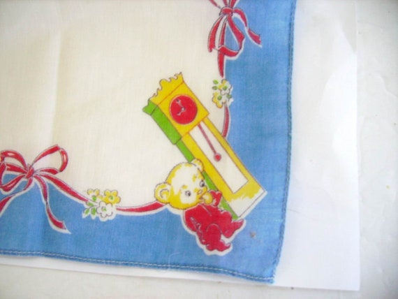 Vintage 1950s Childs Hankies(2)/Cutest Vintage Ch… - image 7