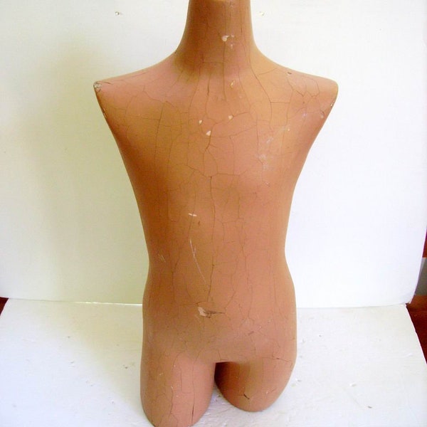 Vintage 1930s Child Mannequin Torso Form Store Display/Child Dress Mannequin Torso/Weird  Creepy Great for Halloween