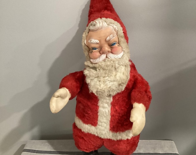 Vintage Large 1950s Stuffed Santa/plush Santa/vintage Christmas 20” - Etsy