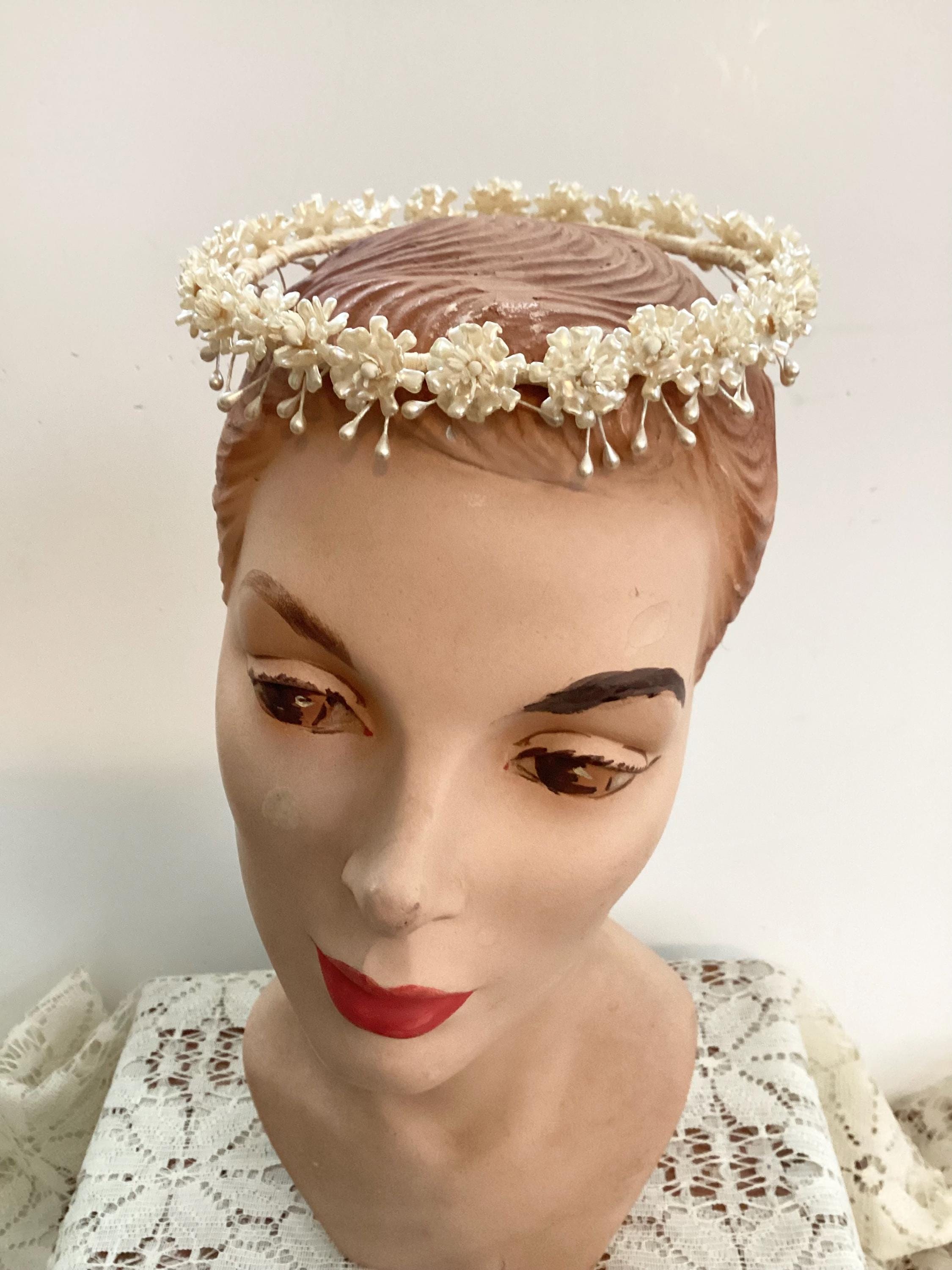 Vintage Wax Tiara - Etsy display picture 3