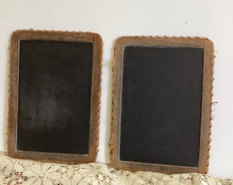 Antique Early 1900's  (2) Large Chalkboards/Classroom Chalkboards/School Chalkboard/Not Repro/Farmhouse Industrial Decor/14” tall