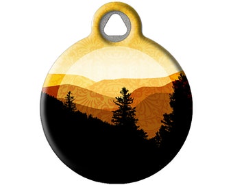 Golden Mountains Personalized Pet ID Tag by Dog Tag Art