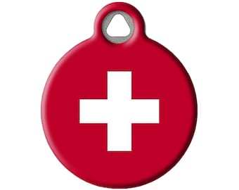Switzerland Personalized Pet ID Tag for Dogs and Cats by Dog Tag Art