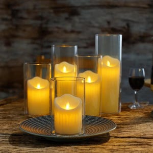 6 Stück flammenlose LED Kerzen - realistische flackernde Teelichter - sichere, elegante Batteriekerzen für Veranstaltungen zu Hause - Geschenk für Mama