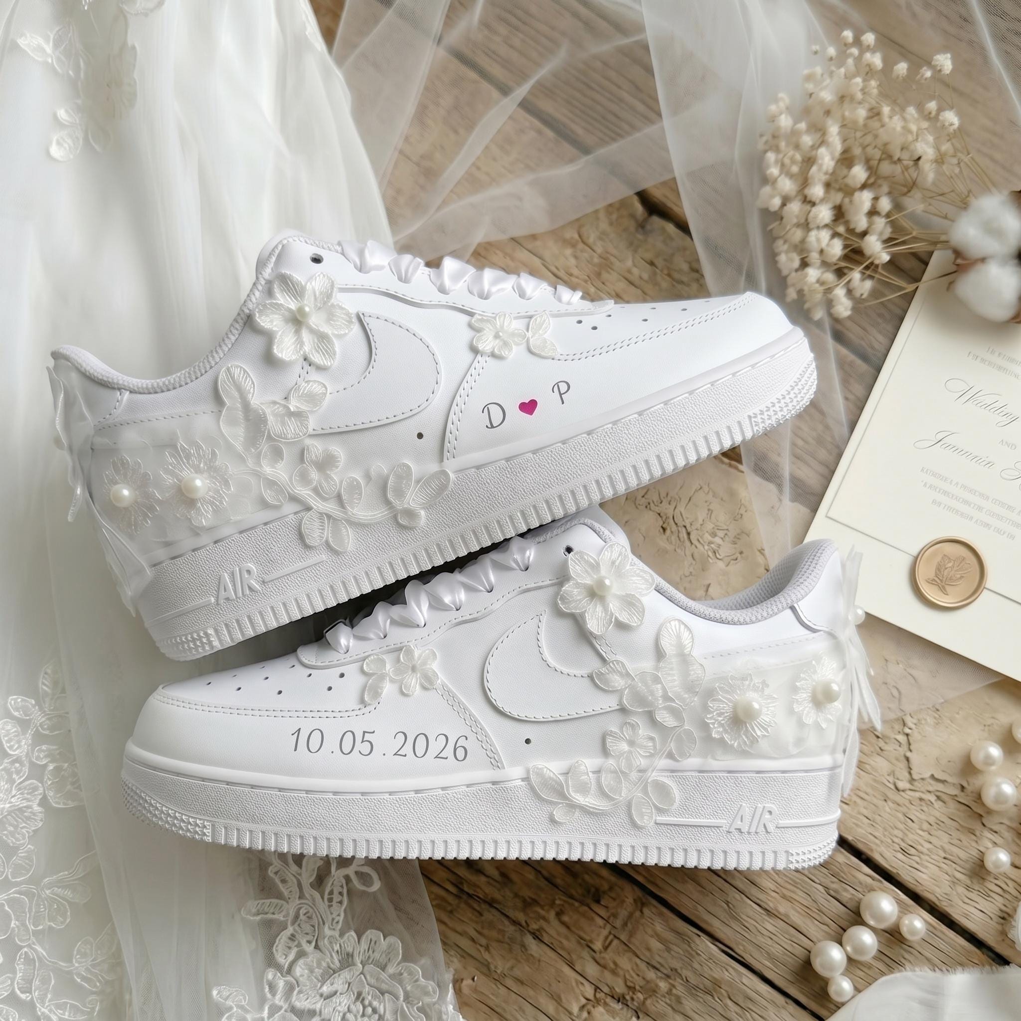 Nike Air Force 1 With Flowers - Etsy