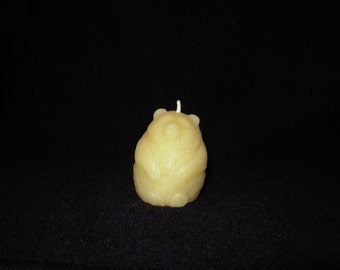 Pure Beeswax Bear Candle