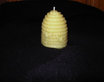 Beeswax Skep Beehive Candle