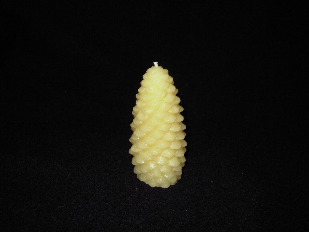 Pure Beeswax Pine Cone Candle - Etsy