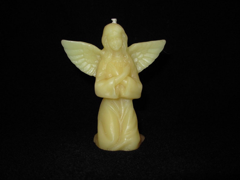 Pure Beeswax Angel Candle image 1