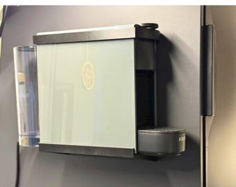 Wandhalterung Krups Nespresso Essenza Mini incl. Kapselhalter für Wohnmobil, Küche, Werkstatt; einfache Montage kein Bohren notwendig