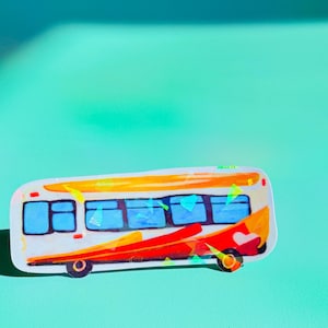 Baltimore City MTA Bus Aufkleber | Maryland Themed Aufkleber | Perfekt für Junk Journals, Schreibwaren & Geschenke!