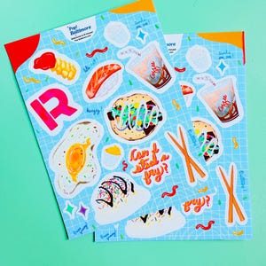 Baltimore Foodie Sticker sheet | R House Delicious Restaurants | Maryland Themed Gifts | Great for junk journals, stationary, notebooks!