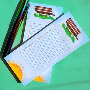 Notatnik i lista zadań do wykonania Baltimore Bench | Artykuły piśmiennicze o tematyce Maryland | Idealne na biurko, do kuchni, biura i jako prezent organizacyjny!