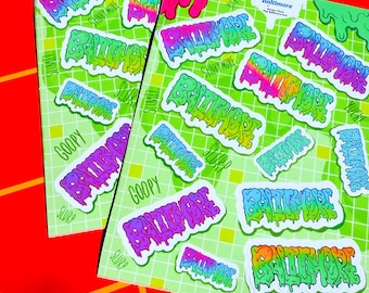 Baltimore Goopy Aufkleberbogen | Maryland Themen Geschenke | Ideal für Junk Journals, Schreibwaren und Notizbücher!