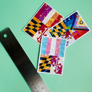Pegatina del orgullo de Baltimore, Maryland / Pegatina con temática de Maryland / ¡Perfecta para diarios basura, artículos de papelería y regalos!